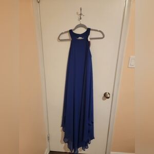 Paper Doll Maxi Dress Womens Small Blue NWT No Necklace Prom Weddingguestdress